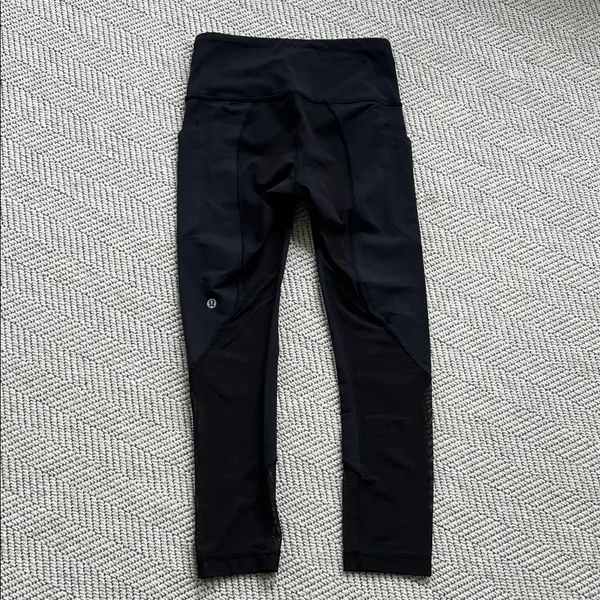 lululemon athletica Black Performance Leggings (Flawed) - Image 5