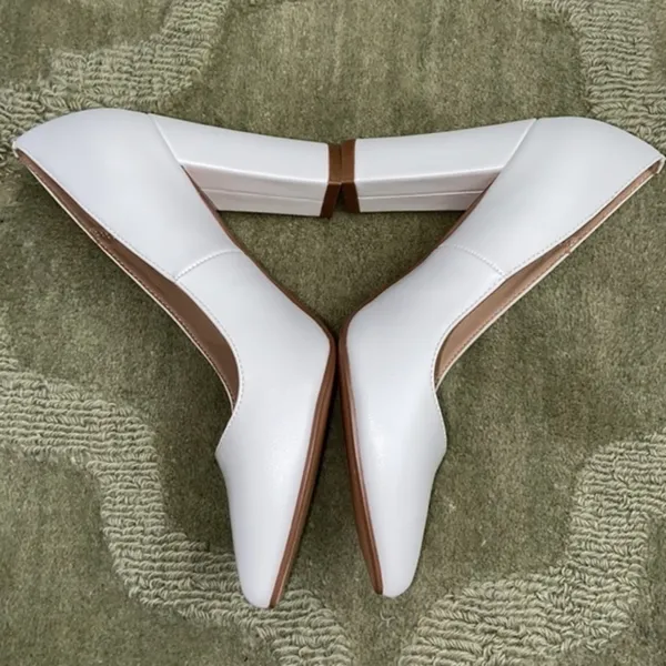 IDIFU Women's IN4 Chunky-HI Block High Heels Closed Pointed Toe Size 7.5 - Image 7