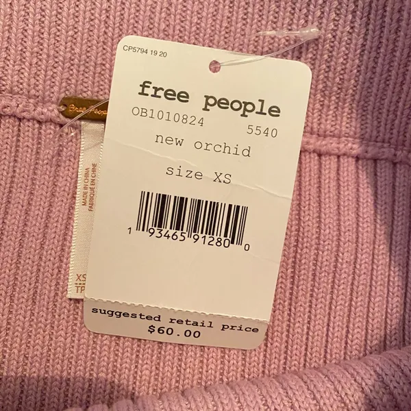 Free People Purple Ribbed Mini Skirt Women’s XS Boho Coquette - Image 9