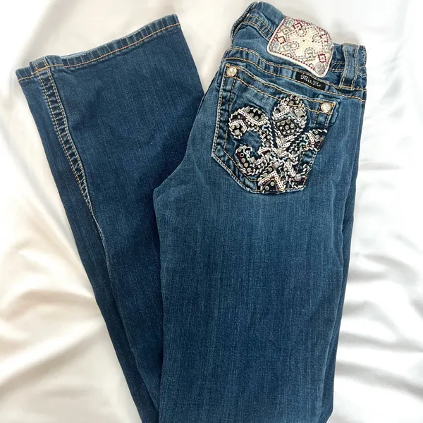 Miss Me Women's Boot Cut Jeans with Embellished Pocket - Image 2