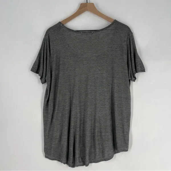 Wilfred Free Thin Stripes Gray Scoop Neck Relaxed Fit Short Sleeve Tee Size‎ L - Image 9