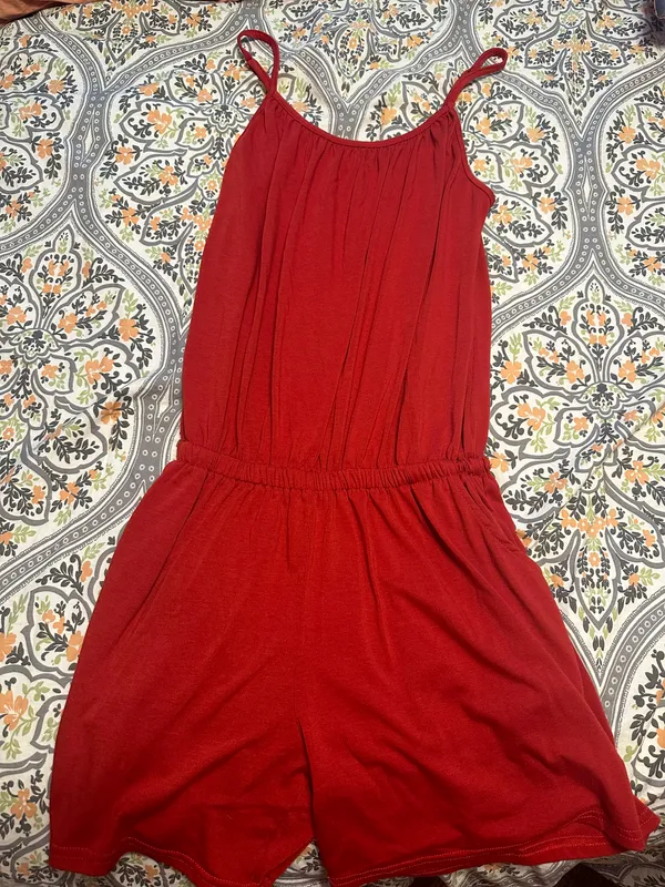 One Piece Red Romper - Image 4