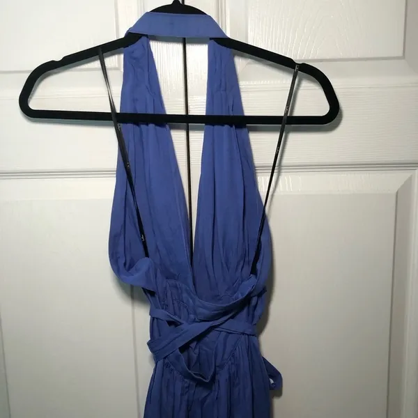 Lulus Magical Movement Periwinkle Blue Wrap Maxi Dress Size M - Image 7