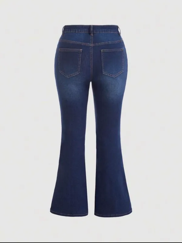 SHEIN ripped curve bell bottom jeans  - Image 6
