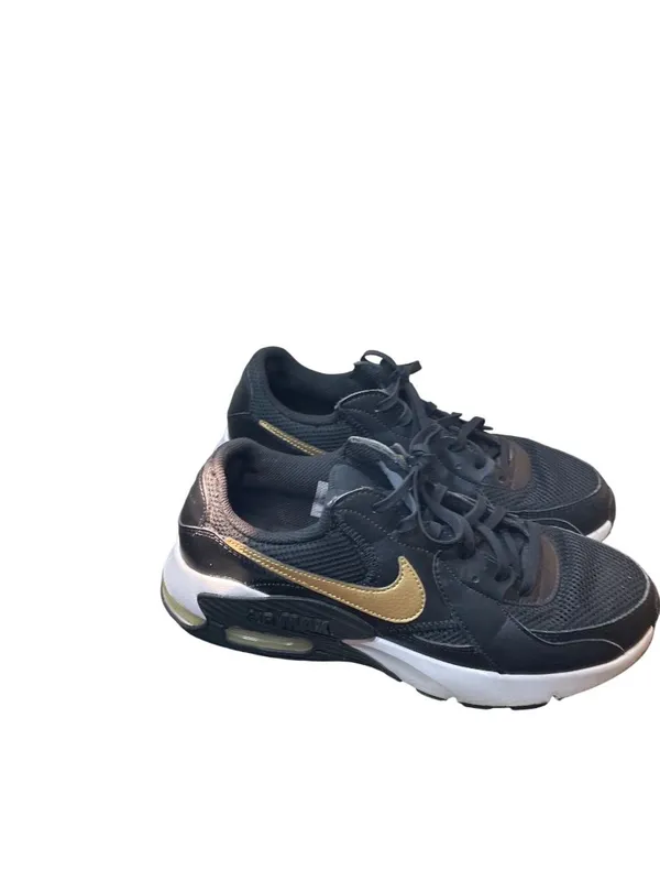 Nike Air Max Excee womans black gold leather low top sneakers sz 9.6 SKU 10-391 - Image 15