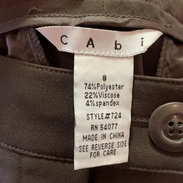 CAbi #724 Brown wide leg trouser pants - Image 5