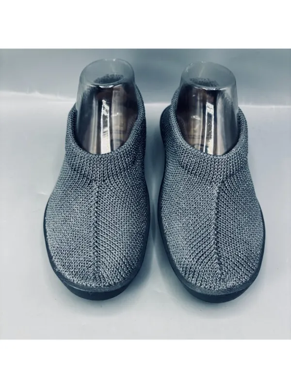 Arcopedico Sec V Slip-On Slippers Shoes Womens 8 Gray Stretch Knitted Textured - Image 2