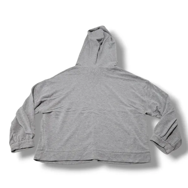 Mile(s) Sweatshirt Size Large Mile(s) by Madewell Hoodie Cropped Sweatshirt Gray - Image 3
