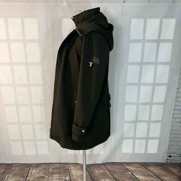 Lauren Ralph Lauren Green Water Resistant Hooded Fall Jacket Size XS - Image 8