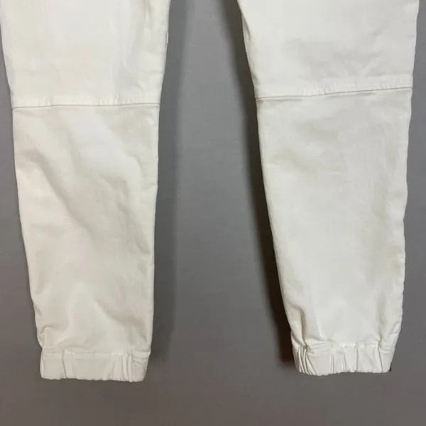 Frame Trapunto Moto Pants Joggers White Zipper Ankle Seam Details Women Size‎ 25 - Image 6