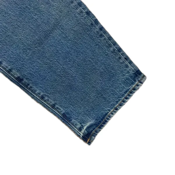 Loft | High Rise Straight Cotton Jeans in Vintage Mid Indigo Wash Size 6 / 28" - Image 7
