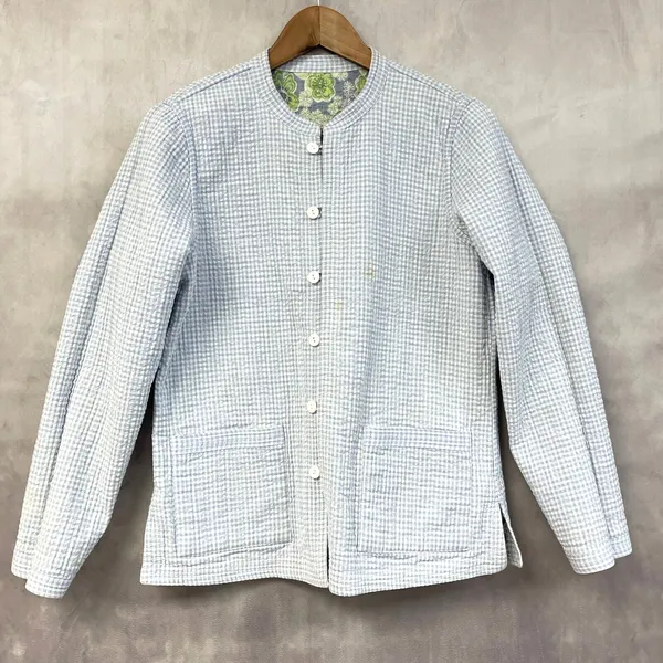 Quilted Floral Jacket Womens Medium Reversible Cottagecore Boho Indie Granny‎ - Image 9