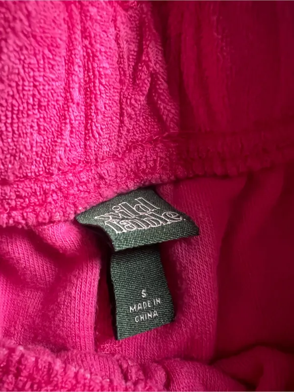 wild fable Bright Pink Terry Drawstring Athletic Shorts - Image 2