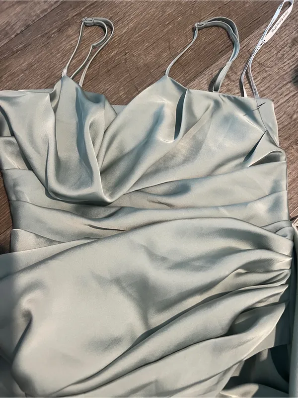 Birdy Grey Catherine Dress - Sage Green (Matte Satin) - Image 6