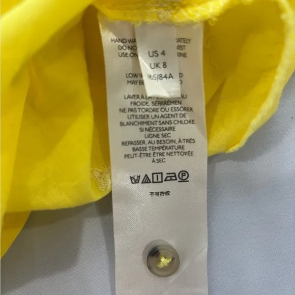 Anthropologie Maeve Yellow Embroidered Shirt‎ - Image 10