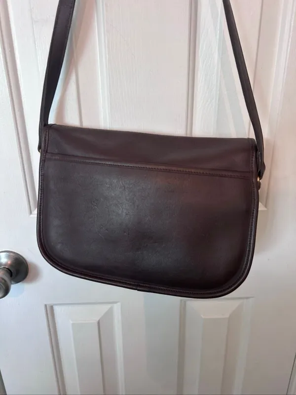 Vintage Coach City Bag Mahogany Brown Leather Handbag - Image 3