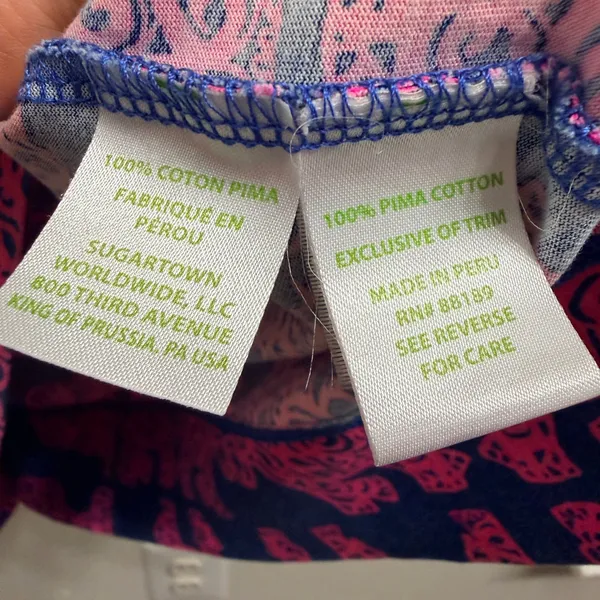 Lilly Pulitzer Marlowe "Pack Your Trunk" Mini Dress Medium Elephant Pima Cotton - Image 9