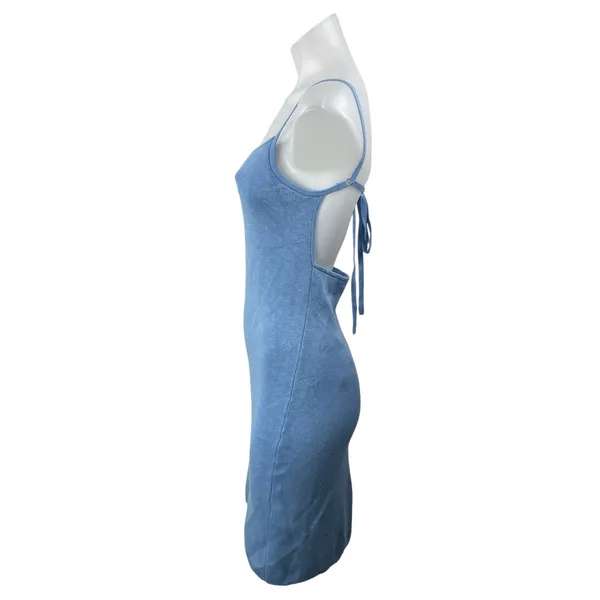Abercrombie & Fitch Blue Sleeveless Backless Cami Camisole Bodycon Mini Dress S - Image 2