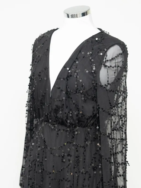 Miss Ord Sequin - Embellished Sheer Mesh Evening Gown - Image 12