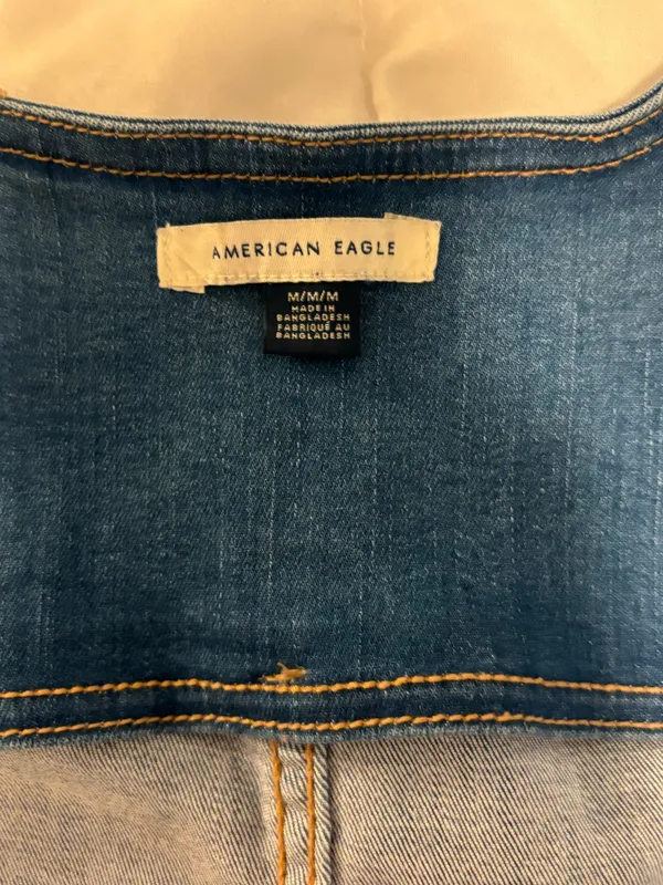 American Eagle Top Denim Crop - Image 2