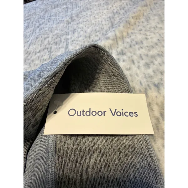 Outdoor Voices Lake Dove Ash Springs 7/8 Legging‎ Gray Colorblock Size L - Image 3