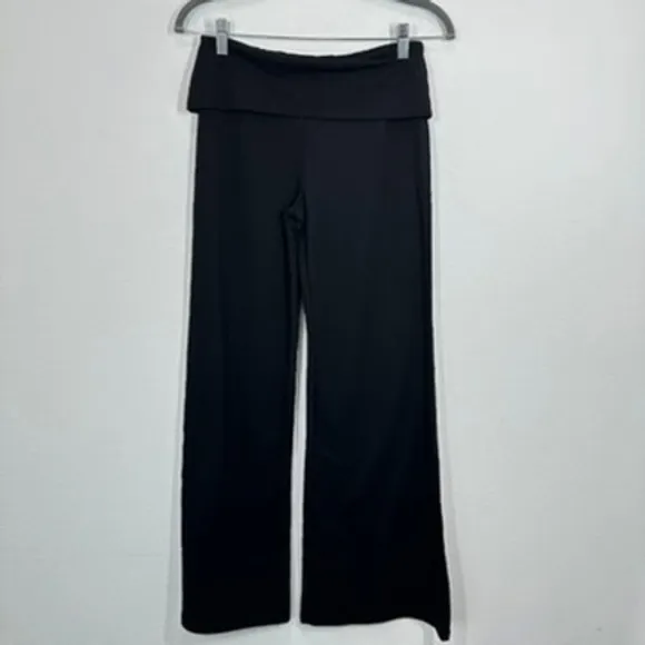 Edikted Wide Leg Pants Size Small Black Foldover Waist Y2K NWT‎ Bratz Doll 90s - Image 3