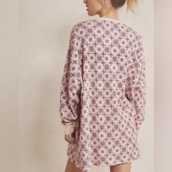 Free People Intimately Women’s‎ Early Night Thermal Floral Top Size S - Image 2