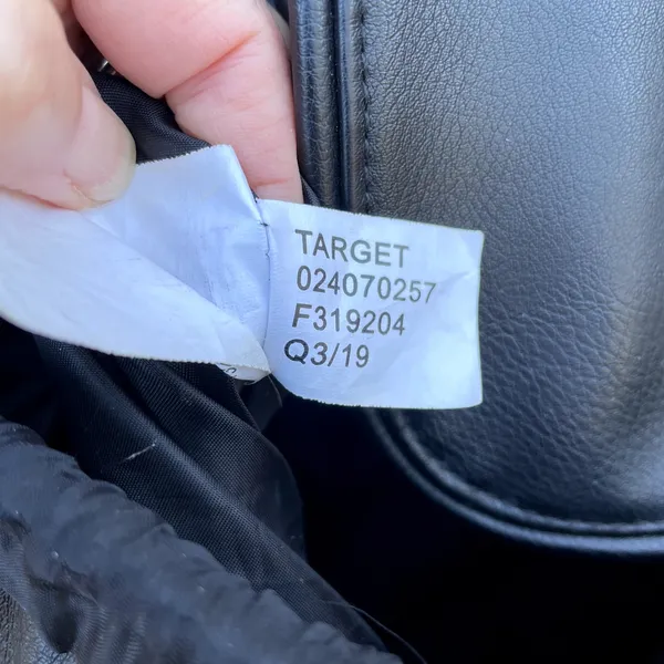 Wild Fable Target Black Faux Leather Backpack Drawstring Flap Closure - Image 8