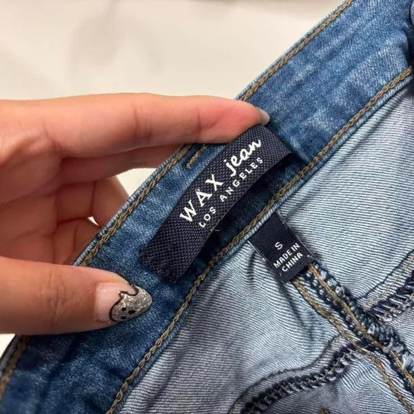Wax Jean Los Angeles Jean Skirt - Image 5