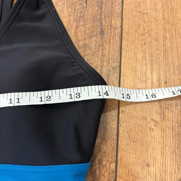 Speedo Empire Splice Swimsuit One Piece Women's Size M Black Beach Pool EUC - Image 6