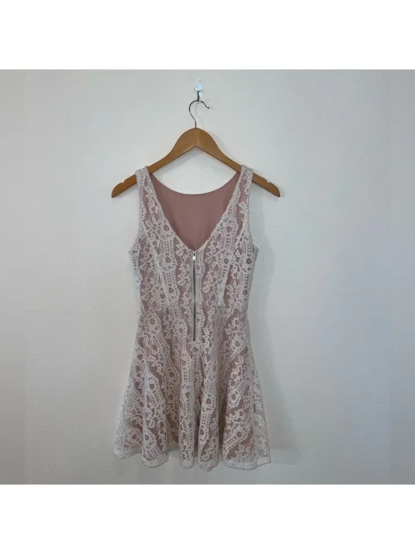 Speechless White Lace Dress With Zipper Size XS - Image 2