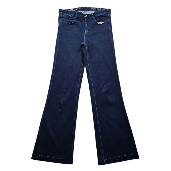 Madewell Widelgger Wide Leg Flare Denim Jeans Womens 29 - Image 2