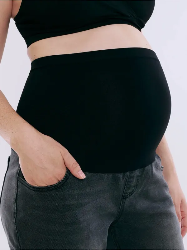 Motherhood Maternity Slim Straight Jeans Black Large NWT STITCH FIX - Image 4