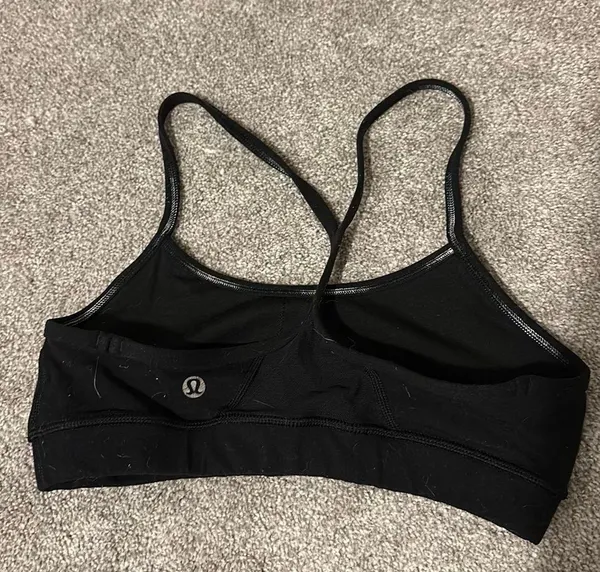 Lululemon Black Active Racerback Sports Bra - Image 2
