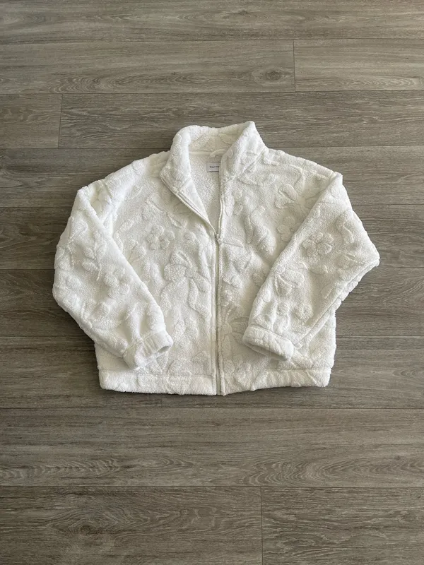 Gilly Hicks Sherpa Zip-Up Sweatshirt - large - Image 2