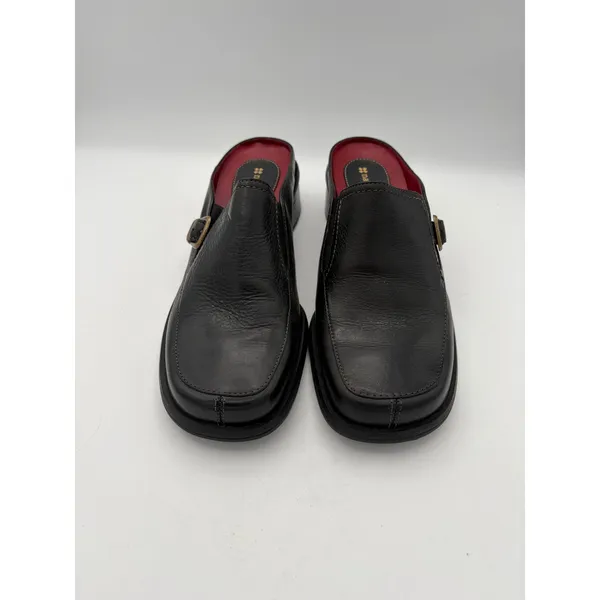 Women’s Naturalizer Size 8 Black Leather Heeled Loafers - Image 2