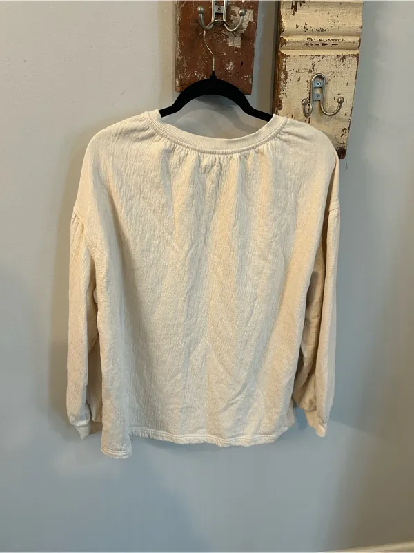 Aerie Easy Street Sweatshirt in Beige - Image 3