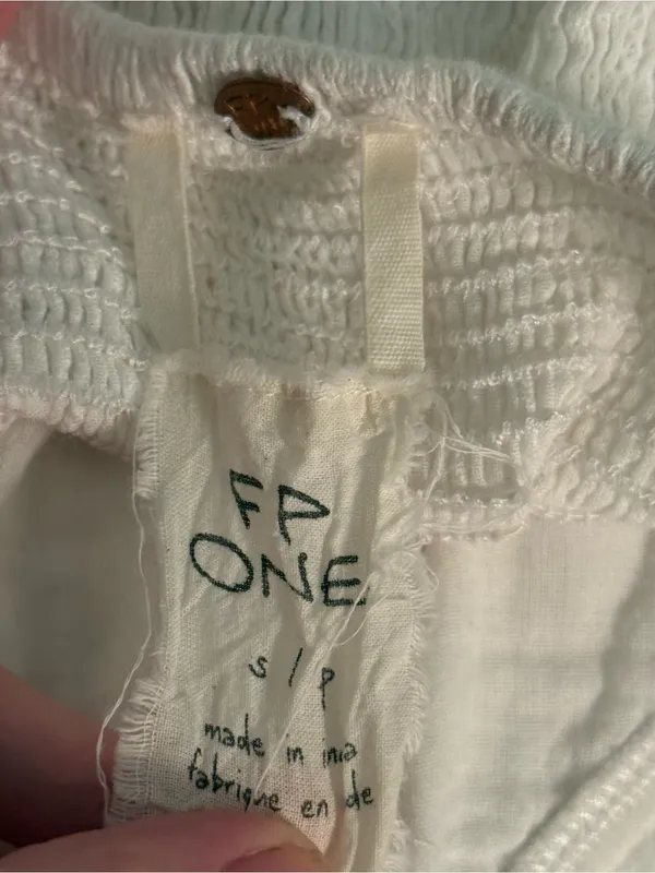 Free People One White Cropped Tank - Image 4