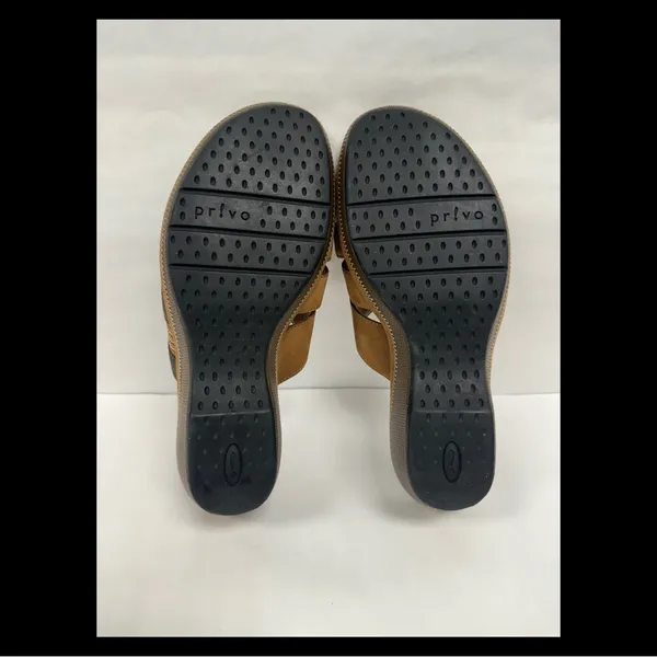 Clarks Privo multi taupe brown wedge sandal‎ size 8 - Image 6