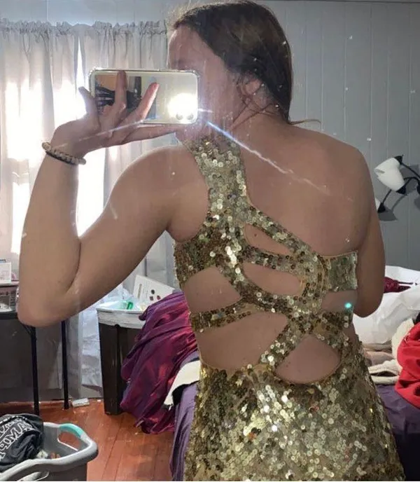prom dress Gold Size 2 - Image 2