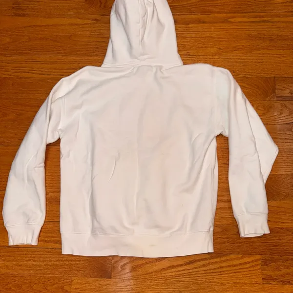 Aritzia 🍎TNA White Pullover Hoodie with Subtle Logo Trim - Image 2