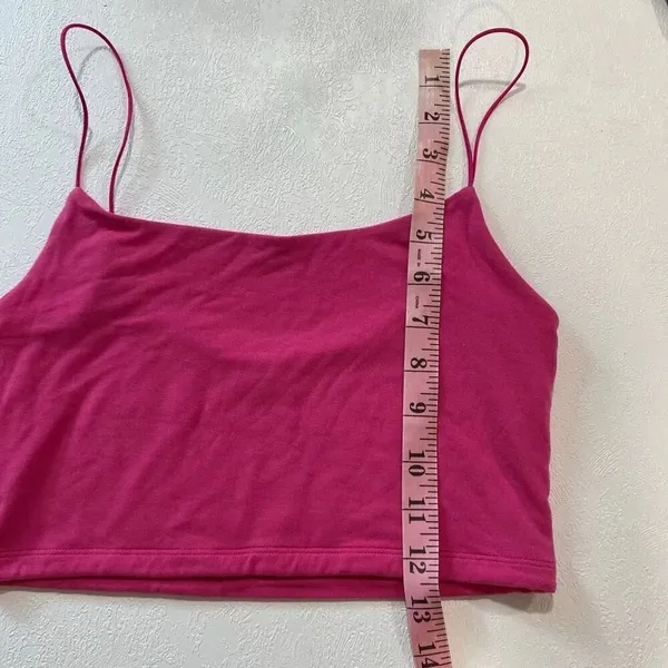 Wilfred Free Aritzia Pink Cowl Neck Crop Cami Tank Top Size S - Image 9