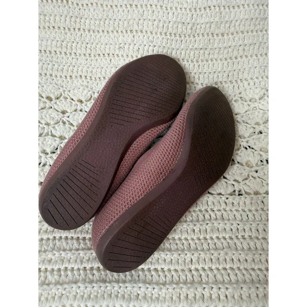 ALLBIRDS Women's Size 8 Tree Breezers Ballet Flats Dusty Rose Pink Wool Comfort - Image 6