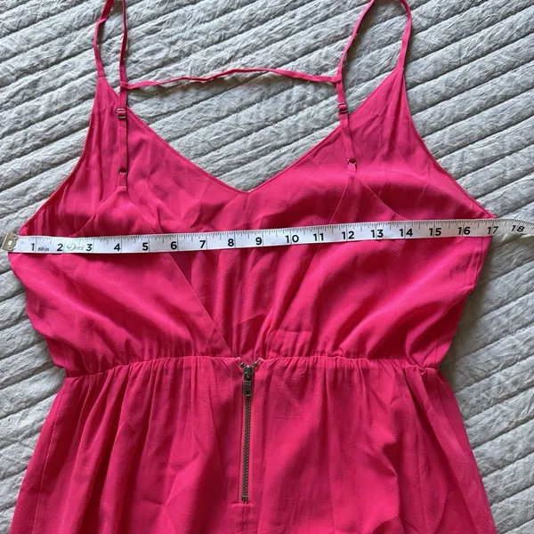 ALICE + OLIVIA Mini Slip Dress Small Silk Raspberry Pink‎ Strappy Sexy Wedding - Image 10