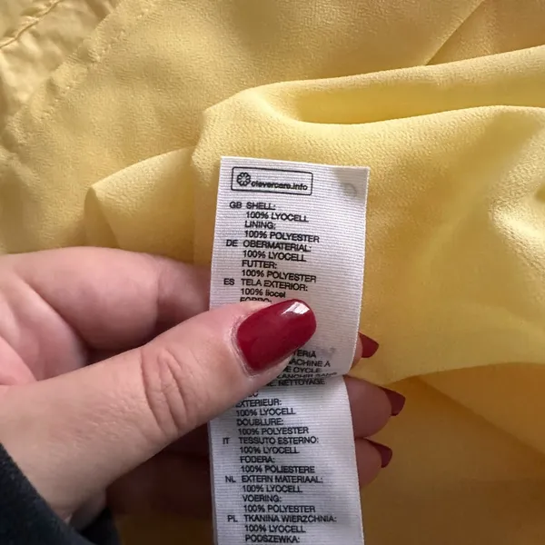& OTHER‎ STORIES Ruffled Lace Up Midi Sundress Yellow Sz 4 - Image 6