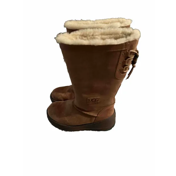 UGG Australia Womens Klarissa Boots 1003288‎ Chestnut Waterproof Tassel Beaded - Image 3