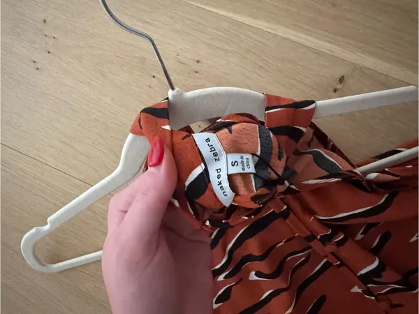 NWT Naked Zebra Rust Tiger-Print Halter Top - Image 6