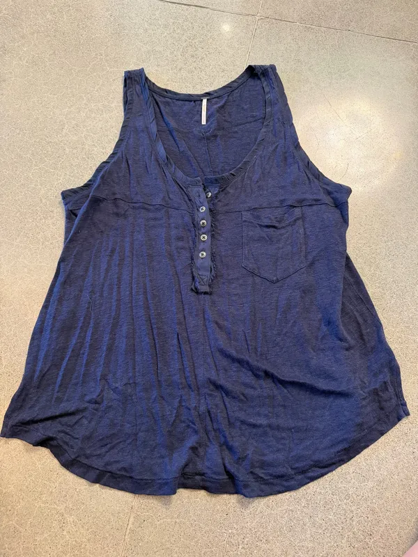 Free People Navy Tank - Image 3