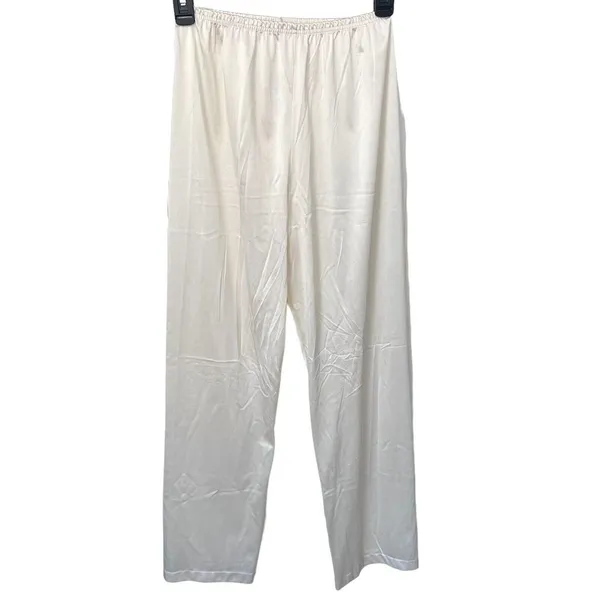 Vtg Vanity‎ Fair Ivory Soft Nylon Pajamas Size Petite Extra Small Silky Satin - Image 6