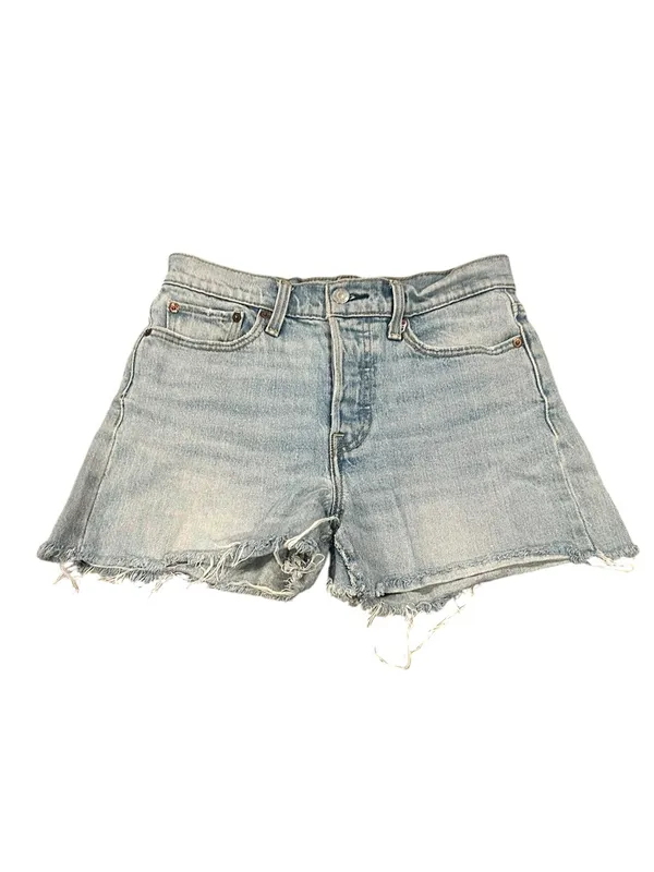 Levis cutoff Shorts Blue Denim Women's 27 - Image 2
